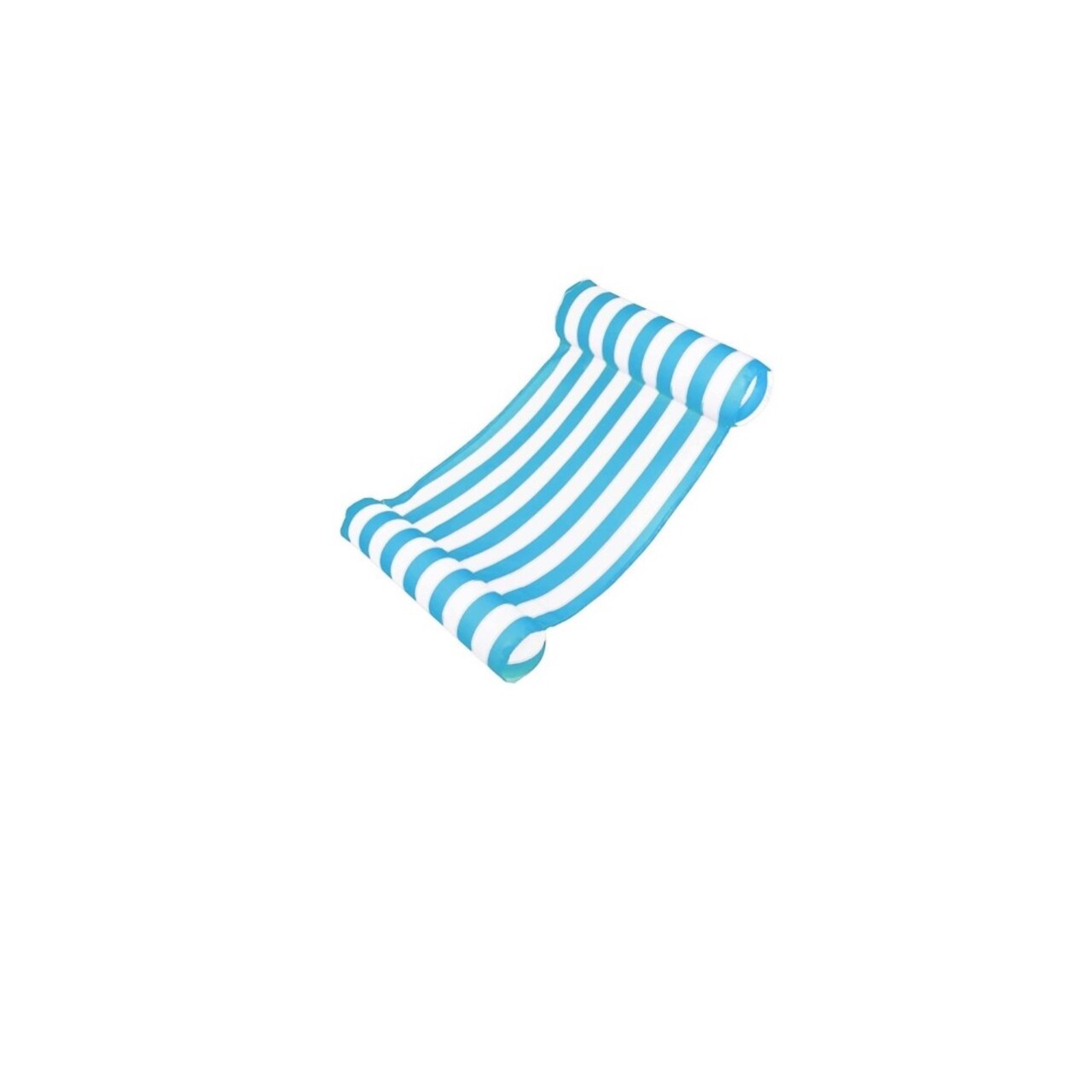 Swim Central Inflatable Water Sports Striped Hammock Pool Raft - 48" - Blue and White